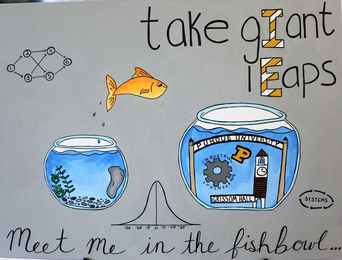 Painting 'gIant lEaps' by Erica Chadwell